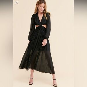 ASTR the Label Twist Cutout Waist Dress 🖤